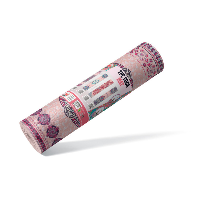 بساط يوغا من مضاد للانزلاق وسميك للغاية بنمط مطبع...