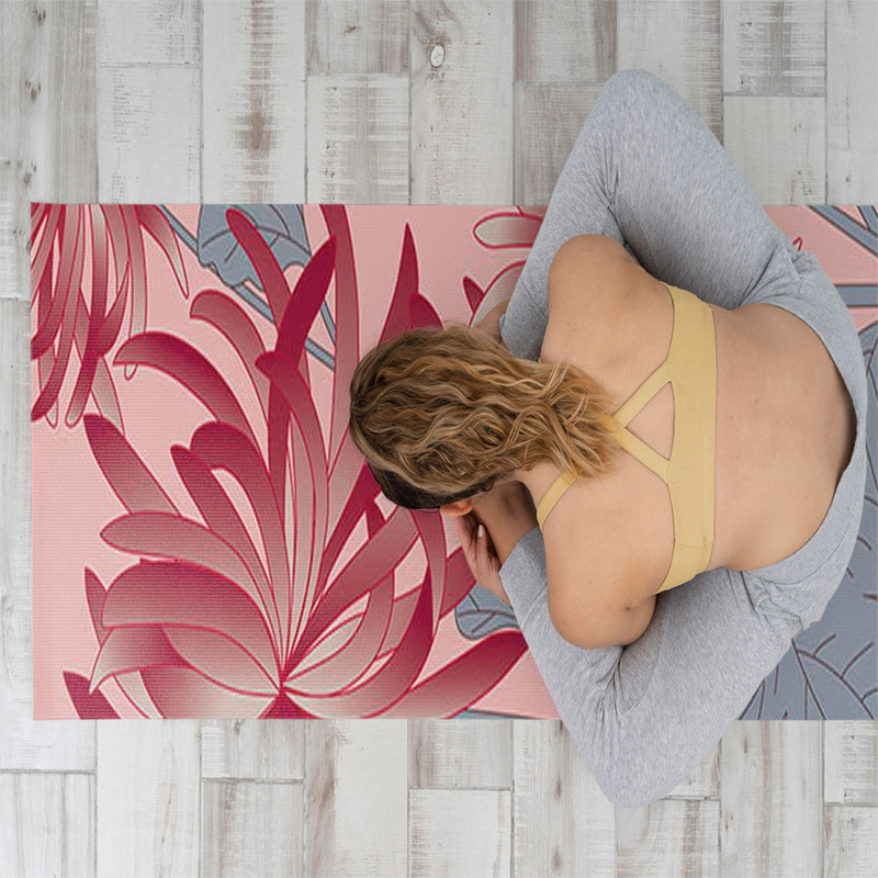 بساط يوغا من مضاد للانزلاق وسميك للغاية بنمط مطبع...