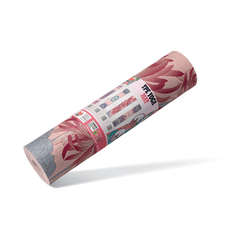 بساط يوغا من مضاد للانزلاق وسميك للغاية بنمط مطبع...