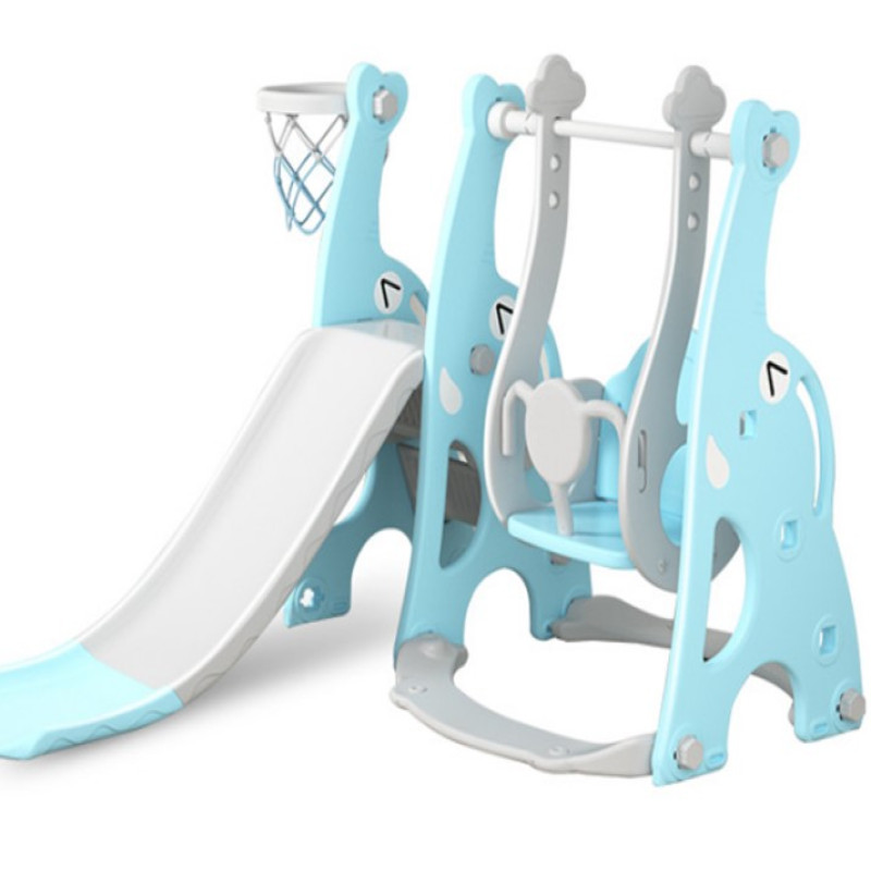 زحليقة مع مرجيحة وسلم تسلق و حلقة كرة سلة 4*1 ,123...