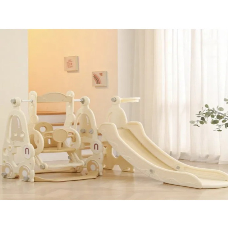 زحليقة علي شكل سيارة مع مرجيحة وحلقة كرة سلة 3*1 ,...