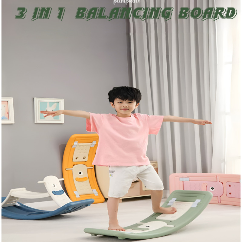 حصان هزاز و لوح هزاز متعدد الوظائف 2 *1 أزرق