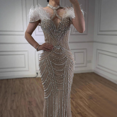 فستان سهرة بحورية البحر عربي عاري مخصص من SERENE H...