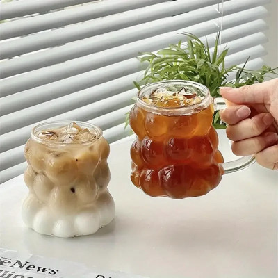 نظارات شرب مقاومة للحرارة ، على شكل العنب ، كوب قه...