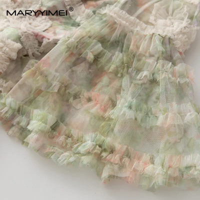 فستان نسائي موضة ربيع 2024 من MARYYIMEI جديد برقبة...