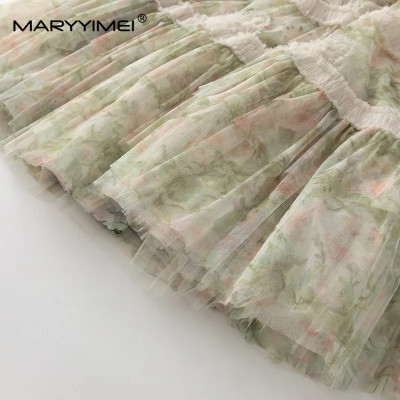 فستان نسائي موضة ربيع 2024 من MARYYIMEI جديد برقبة...