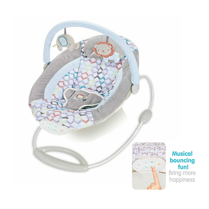 بيبي لوف كرسي هزاز بطارية موسيقي لون ازرق FJY-1836...