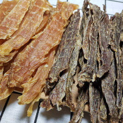 وجبة خفيفة للكلاب، دجاج محلي الصنع، بطة مجففة مجفف...