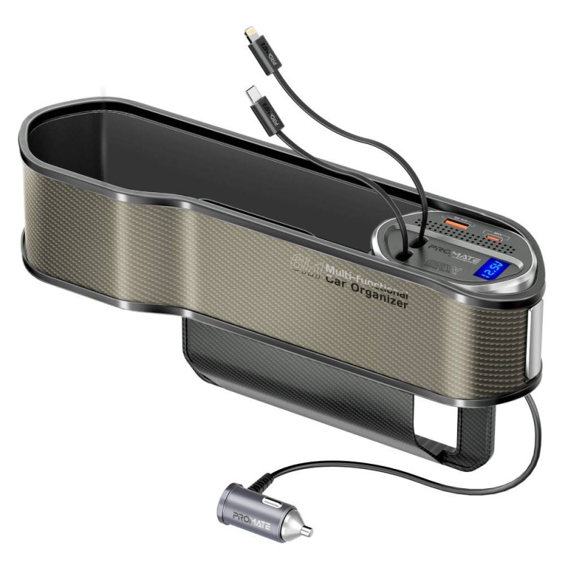 منظم سيارة متعدد الوظائف مزود بمحطة شحن بقوة 65 وا...