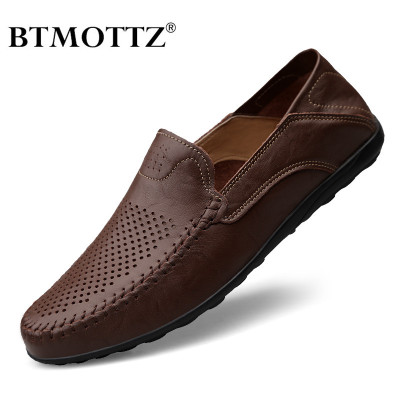 Genuine Leather Men Casual Shoes Luxury Brand 2020...