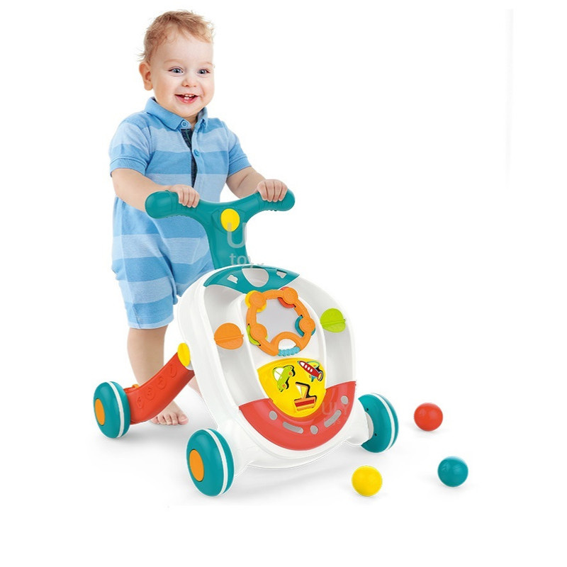 تعليم المشي مع موسيقي وكرات