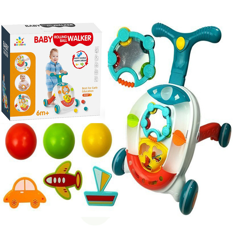 تعليم المشي مع موسيقي وكرات