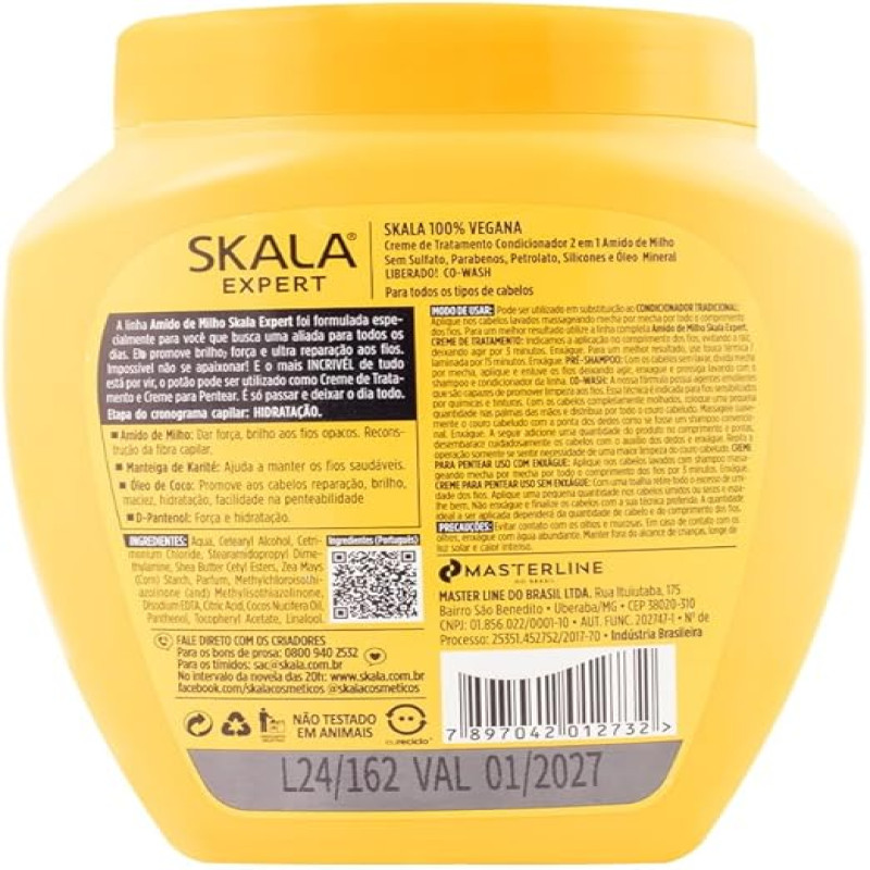 سكالا اكسبرت - كريم لاصلاح الشعر بخلاصة نشا الذرة...