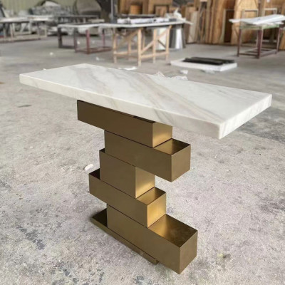 طاولة كونسول للمدخل الحديث ، طاولة شرفة مزخرفة لدخ...