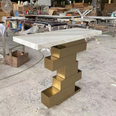 طاولة كونسول للمدخل الحديث ، طاولة شرفة مزخرفة لدخ...