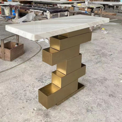 طاولة كونسول للمدخل الحديث ، طاولة شرفة مزخرفة لدخ...