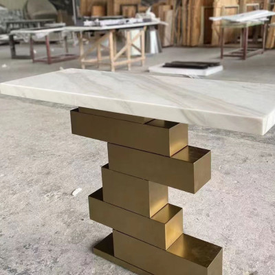 طاولة كونسول للمدخل الحديث ، طاولة شرفة مزخرفة لدخ...