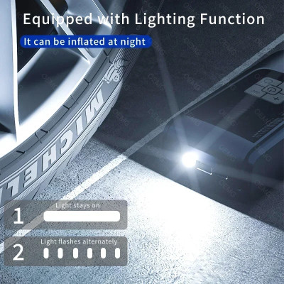 مضخة هواء للسيارة لاسلكية، ضاغط هواء محمول، منفاخ...