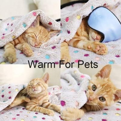 لينة رقيق بطانية للحيوانات الأليفة لطيف نقطة نمط د...