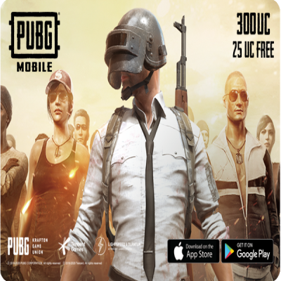 شدات ببجي $5 (300+ Free25uc)