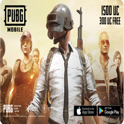 شدات ببجي $25 (1500+ Free300uc)