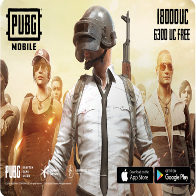 شدات ببجي $300 (18000+ Free6300uc)