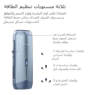 جهاز إزالة الشعر المبرد Mlay T18 ICE مع لقطات غير...