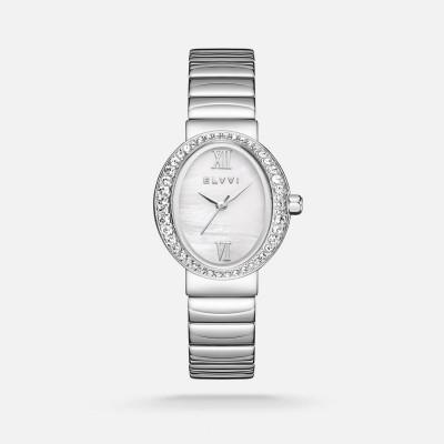 ساعة إلڤي نسائية ستيل باللون الفضي