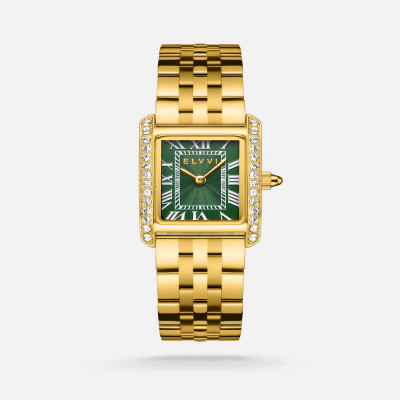 ساعة نسائيه من إلڤي باللون الذهبي
