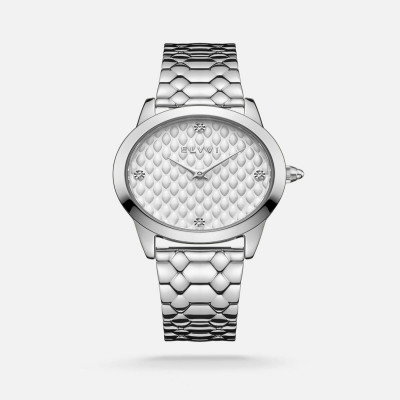 ساعة إلڤي النسائيه ستيل باللون الفضي