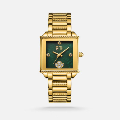 ساعة نسائيه بسير ستيل بلون ذهبي