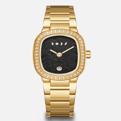 ساعة سٍدره النسائيه باللون الذهبي