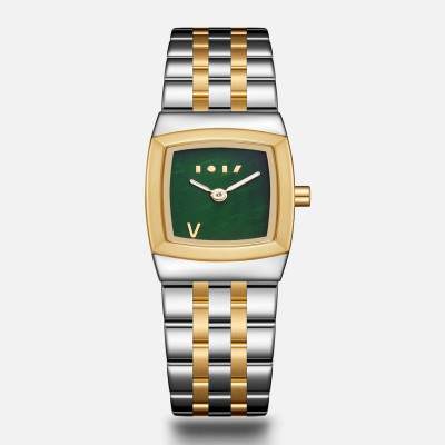 ساعة فردُوس النسائيه باللون الذهبي والفضي