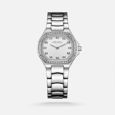 ساعة نسائيه بسير ستيل بلون فضي