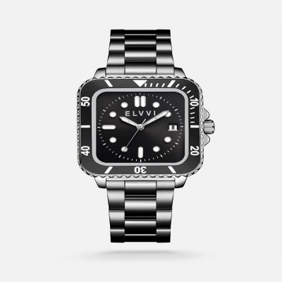 ساعة رجاليه كلاسيك باللون الأسود