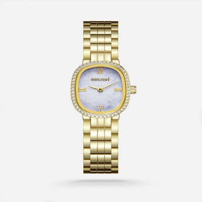 ساعة نسائيه بتصميم متفرد بلون ذهبي