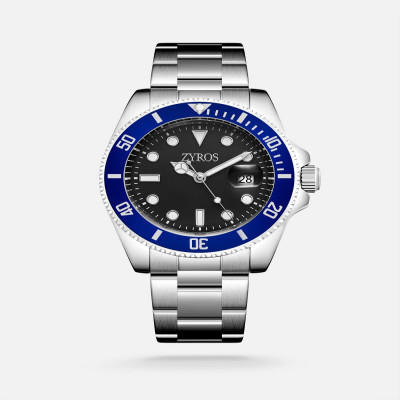 ساعة رجاليه عمليه باللون الفضي