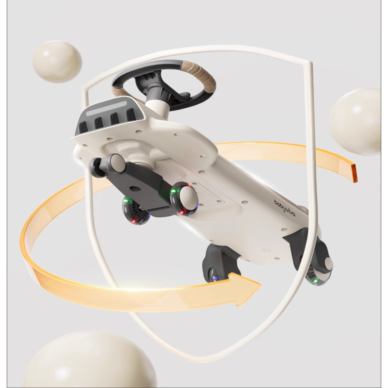 سيارة عجيبة عجلات وامضة وموسيقى مقاس 73*33*30سم