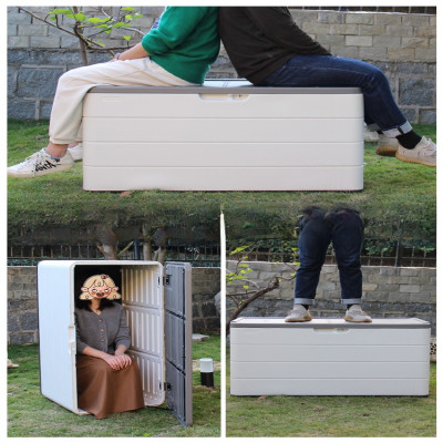 خزانة تخزين كبيرة السعة للشرفة الخارجية مقاومة للم...