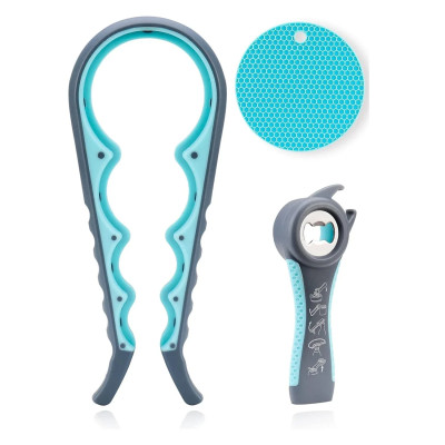 قابض فتاحة الزجاجات الصديق لكبار السن - أداة مطاطي...