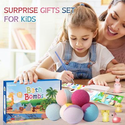 كرات الاستحمام للأطفال مع لعبة بالداخل، 24 قطعة من...