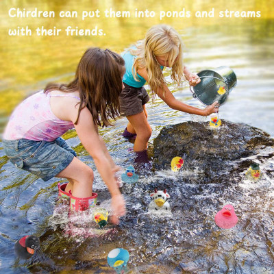 5-100 قطعة من البط المطاطي لتشكيلة ألعاب جيب - بطة...