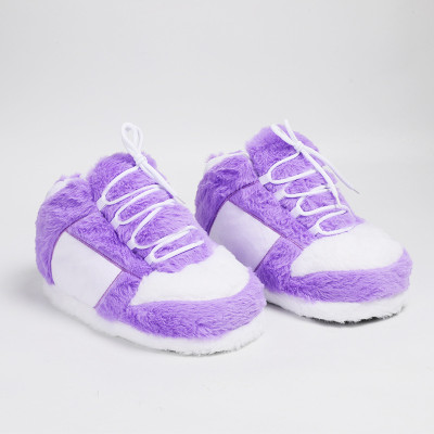 أحذية منزلية دافئة من القطيفة مقاس واحد للنساء/الر...