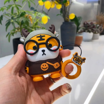 جرابات مفاتيح سيارة من الكرتون النمر ، أغطية مفاتي...