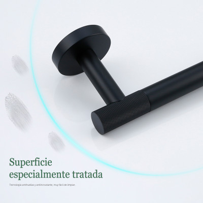 أسود اكسسوارات الحمام النحاس مخرش عدة ورقة حامل من...