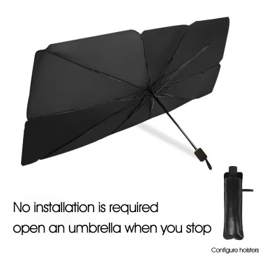 مظلة سيارة كبيرة قابلة للطي مضادة للآشعة الفوق بال...