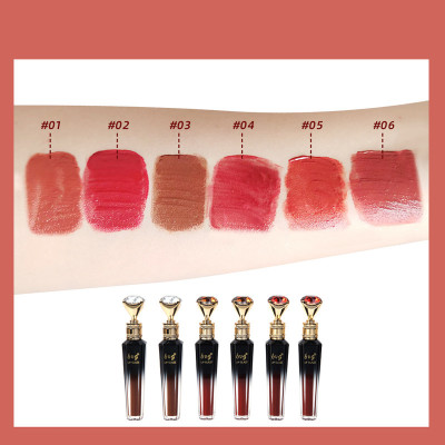 ملمع شفاه مرطب مقاوم للماء لون متين مخملي غير لامع