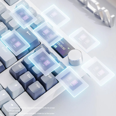 لوحة مفاتيح ميكانيكية لاسلكية Attack Shark K86 RGB...