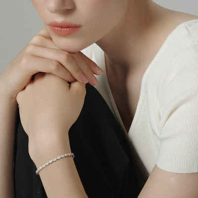 KNOBSPIN 3x5 مللي متر الكمثرى قطع مويسانيتي أساور...