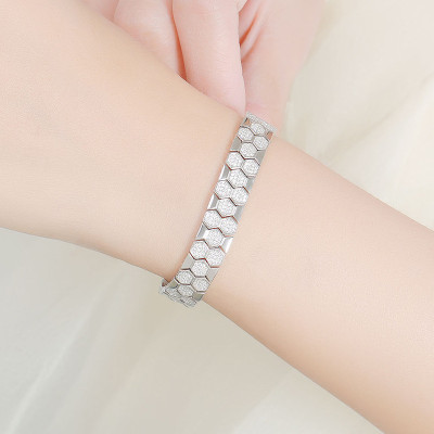 10 ملم مويسانيتي سوار للتنس 925 فضة مطلي سوار ذهب...